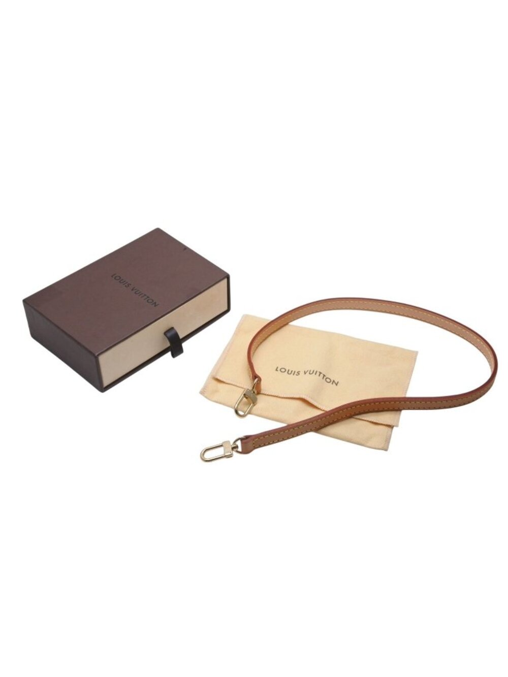 Louis Vuitton Shoulder Strap Bag Vachetta Leather Brown Gold